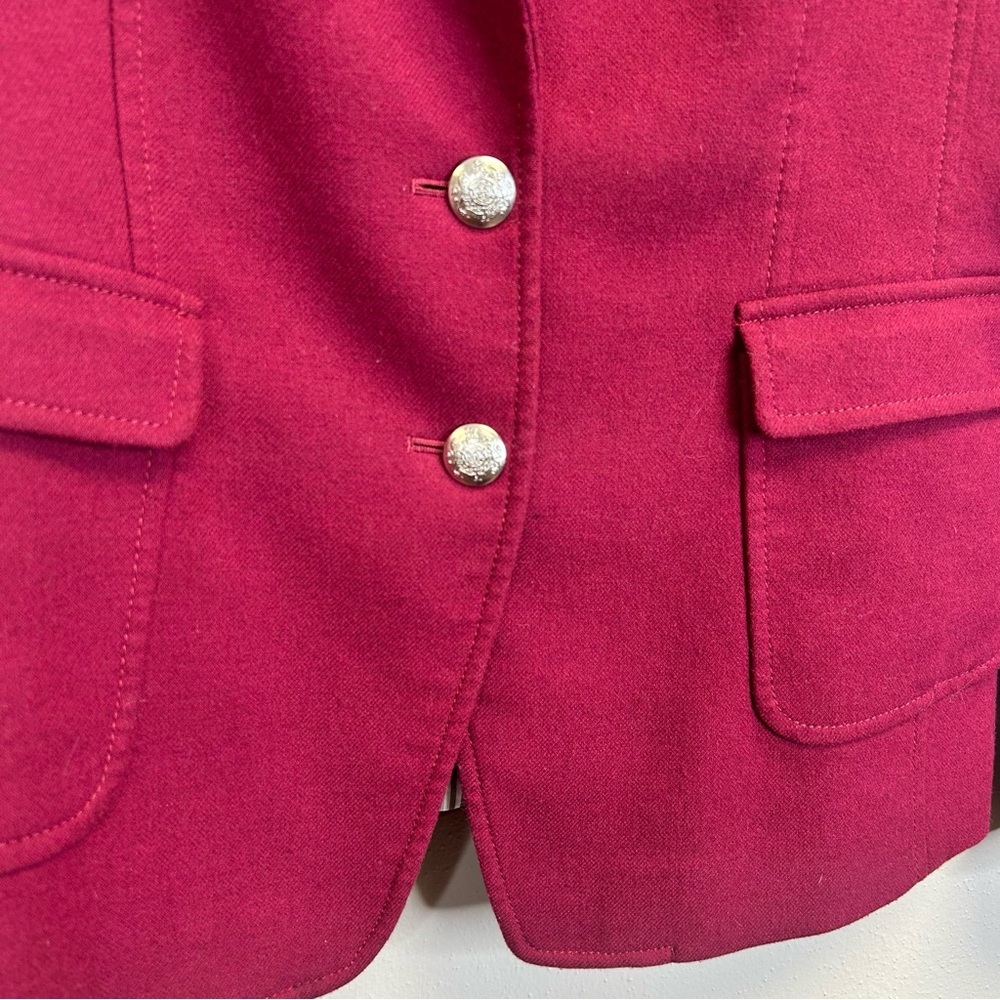 Career Workwear Academia Italian Fabric Size 14 Office Preppy Blazer Banana Rep - Picture 7 of 13